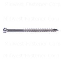 #9 x 3" 304 Stainless Steel Coarse Thread Star Drive Trim Head Screws