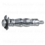 1/8"-32 Zinc Plated Steel Coarse Thread Short Pan Head Hollow Wall Anchors