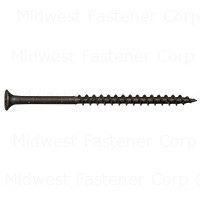 #8 x 3" Black Phosphate Steel Coarse Thread Phillips Bugle Head Drywall Screws