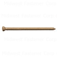 1-5/8" Dark Oak Brown Painted Steel Panel Flat Head Nails