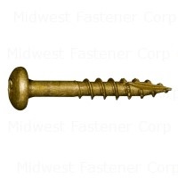 #9 x 1-1/4" Tan XL1500 Coated Steel Star Drive Pan Head Saberdrive Deck Screws