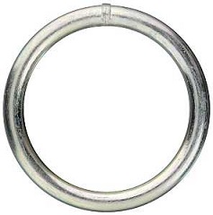 National Hardware 3155BC Series N223-156 Welded Ring, 300 lb Working Load, 2 in ID Dia Ring, #2 Chai