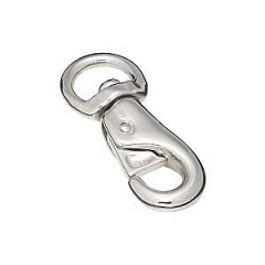 National Hardware 3142BC Series N222-968 Cattle Snap, 250 lb Working Load, Malleable Iron, Nickel