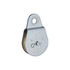 National Hardware N220-012 Pulley, Single Fixed, 1/2 in Dia Eye, 3/8 in Rope, 550 lb Working Load, 2