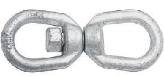 National Hardware 3252BC Series N241-117 Chain Swivel, 1/2 in Trade, 3600 lb Working Load, Steel, Ga