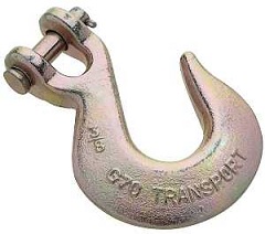 National Hardware 3254BC Series N282-111 Clevis Slip Hook, 3/8 in, 6600 lb Working Load, Steel, Yell