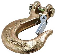 National Hardware 3256BC Series N830-315 Clevis Slip Hook with Latch, 1/4 in, 3150 lb Working Load, 