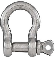 National Hardware N100-279 Anchor Shackle, 5/16 in Trade, 1650 lb Working Load, 9/32 in Dia Wire, 31