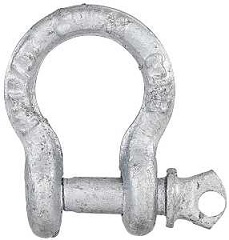 National Hardware N100-346 Anchor Shackle, 3/16 in Trade, 650 lb Working Load, 7/32 in Dia Wire, Ste