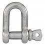 National Hardware N100-355 D-Shackle, 5/16 in, 1700 lb Working Load, 316 Grade, Stainless Steel, Smo