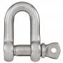 National Hardware N100-356 D-Shackle, 3/8 in, 2000 lb Working Load, 316 Grade, Stainless Steel, Smoo