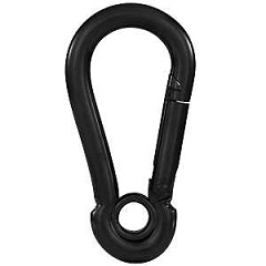 National Hardware N100-337 Interlocking Spring Snap, 1/4 in, 150 lb Working Load, Stainless Steel/St