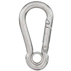 National Hardware N100-359 Interlocking Spring Snap, 3-1/8 in, 400 lb Working Load, 316 Grade, Stain