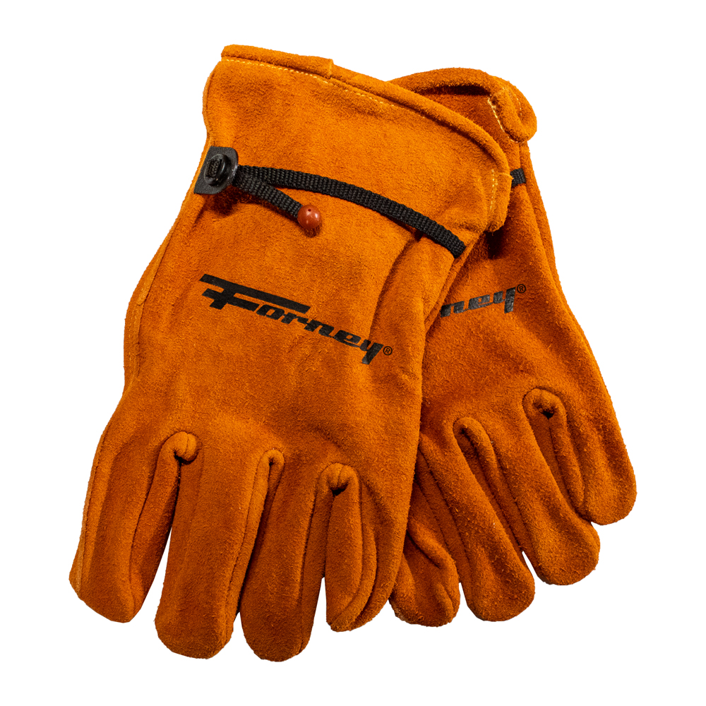 Forney Suede Deerskin Leather Driver Work Gloves (Men's L)