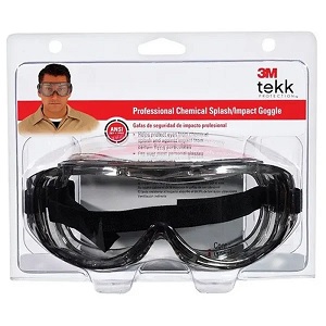 3M 91264-80025T Clear Lens Chemical Splash/Impact Goggles