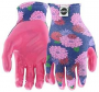 Miracle-Gro MG37126-W-ML-3P Breathable Garden Gloves, Women's, M/L, Knit Cuff, Nitrile Coating, Poly
