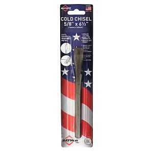 Mayhew 10502 Cold Chisel, 5/8 in Tip, 6-1/2 in OAL, Steel Blade