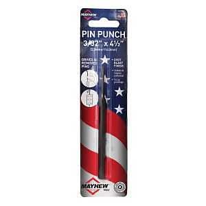 Mayhew 42002 Pin Punch, 3/32 in Tip, 4-1/2 in L