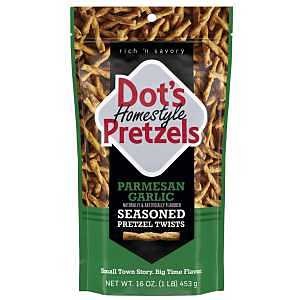 Dot's Homestyle Pretzels 71985 Pretzel Twist, Parmesan Garlic, 16 oz Bag