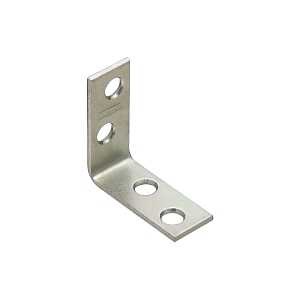 National Hardware V115 Series N113-134 Corner Brace, 1-1/2 in L, 5/8 in W, 1-1/2 in H, Steel, Zinc, 