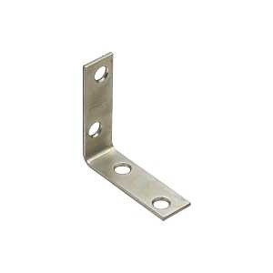 National Hardware V115 Series N113-308 Corner Brace, 2 in L, 5/8 in W, 2 in H, Steel, Zinc, 0.08 Thi