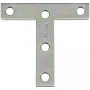 National Hardware V116 Series N113-704 T-Plate, 3 in L, 0.07 in Thick, Steel, Zinc
