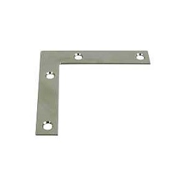 National Hardware V117 Series N114-025 Corner Brace, 3-1/2 in L, 5/8 in W, 3-1/2 in H, Steel, Zinc, 