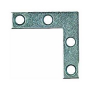 National Hardware V117 Series N114-116 Corner Brace, 4 in L, 3/4 in W, 4 in H, Steel, Zinc, 0.07 Thi
