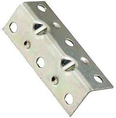 National Hardware V113 Series N220-061 Corner Brace, 2-1/2 in L, 3/4 in W, 3/4 in H, Steel, Zinc, 0.