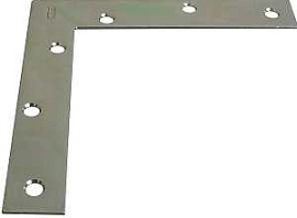 National Hardware SP117BC Series N204-990 Corner Brace, 6 in L, 1 in W, Steel, Zinc, 0.08 Thick Mate