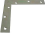 National Hardware SP117BC Series N204-990 Corner Brace, 6 in L, 1 in W, Steel, Zinc, 0.08 Thick Mate