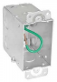 Southwire G603-R-UPC Switch Box, 1-Gang, 11-Knockout, 1/2 in Knockout, Steel, Silver, Galvanized