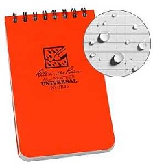 Rite in the Rain OR35 Pocket Sized Notebook, Universal Pattern Sheet, 3 x 5 in Sheet, 50-Sheet, Gray