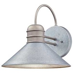 Westinghouse Watts Creek Series 63609 Wall Fixture, Incandescent, LED Lamp, Steel Fixture, Galvanize