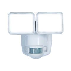 Heath Zenith HZ-5846-WH Motion Activated Security Light, 6.22 in H x 7.54 in W x 6.79 in D Dimension