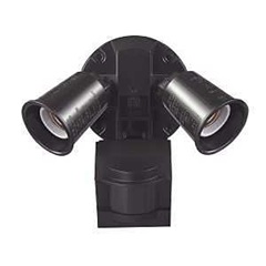 globe 17000268 Security Flood Light, Bronze Fixture