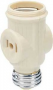 Legrand 1403ICC10 Keyless Lamp Holder, 660 W, Ivory