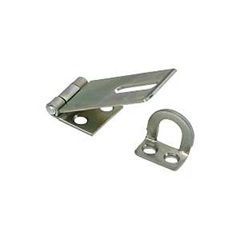 National Hardware V30 Series N102-020 Safety Hasp, 1-3/4 in L, 3/4 in W, Steel, Zinc, 0.34 in Dia Sh
