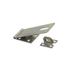 National Hardware V30 Series N102-459 Safety Hasp, 6 in L, 1-3/4 in W, Steel, Zinc, 0.44 in Dia Shac