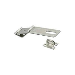National Hardware V34 Series N103-291 Safety Hasp, 4-1/2 in L, 1-1/2 in W, Steel, Zinc, Non-Swivel S