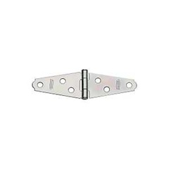 National Hardware N127-365 Strap Hinge, 1-1/16 in W Frame Leaf, 0.05 in Thick Leaf, Steel, Zinc, Fix