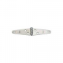 National Hardware N127-449 Strap Hinge, 1-3/16 in W Frame Leaf, 0.056 in Thick Leaf, Steel, Zinc, Fi