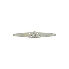 National Hardware N127-514 Strap Hinge, 1-1/4 in W Frame Leaf, 0.056 in Thick Leaf, Steel, Zinc, Fix