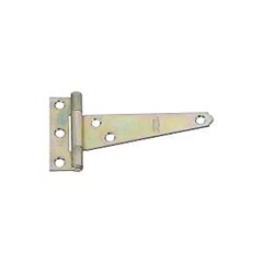 National Hardware N128-587 T-Hinge, 2.24 in W Frame Leaf, 3/4 in H Frame Leaf, Steel, Zinc, Tight Pi