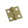 National Hardware N145-946 Narrow Hinge, 1 in W Frame Leaf, 0.045 in Thick Frame Leaf, Brass/Cold Ro