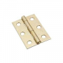 National Hardware N146-290 Narrow Hinge, 2-1/2 in W Frame Leaf, 0.056 in Thick Frame Leaf, Steel, Br