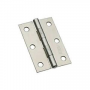 National Hardware N146-373 Narrow Hinge, 3 in W Frame Leaf, 0.065 in Thick Frame Leaf, Steel, Zinc, 