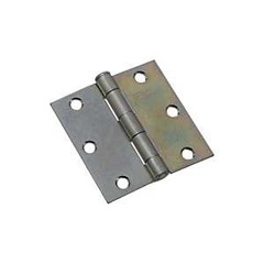 National Hardware N195-651 Broad Hinge, 3 in W Frame Leaf, 0.08 in Thick Frame Leaf, Cold Rolled Ste