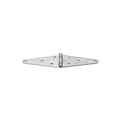 National Hardware N128-017 Strap Hinge, 1.85 in W Frame Leaf, 4.77 in H Frame Leaf, 0.09 in Thick Le