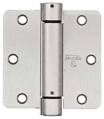 National Hardware N350-835 Spring Hinge, 3-1/2 in L Dimensions, Steel, Satin Nickel, For: Hinge Cuto